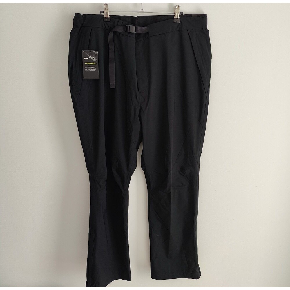 Nike Golf Hypershield Waterproof Rain Pants Mens 2XL Black Belted New